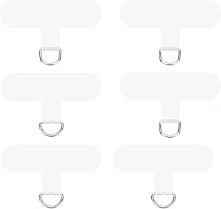 Six Transparent Phone Tether Tabs for Smartphones