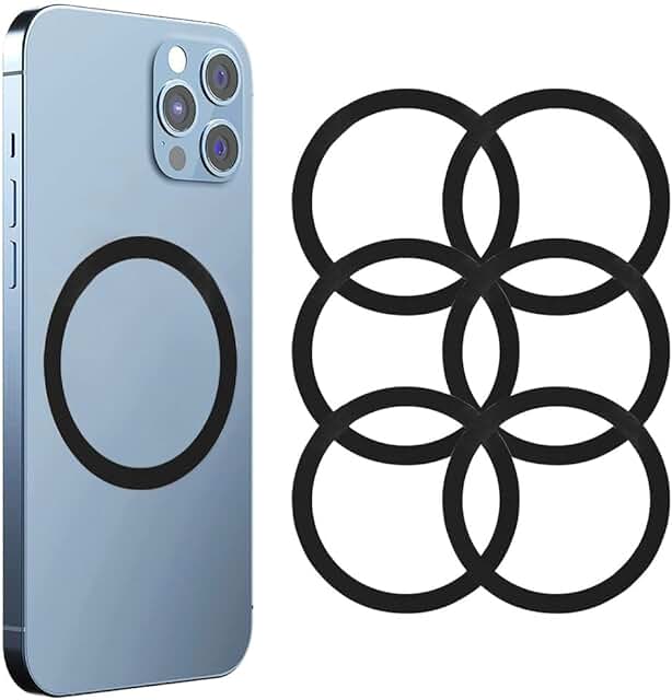 Six-pack magnetic rings for iPhone and Galaxy