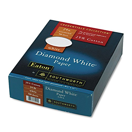 Diamond White 25% Cotton Business Paper, 8.5 x 11, 500 sheets