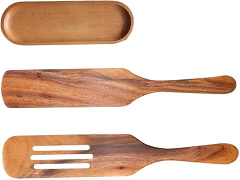 Wooden Spatula for Non-stick Pots, Heat Resistant Cooking Utensil