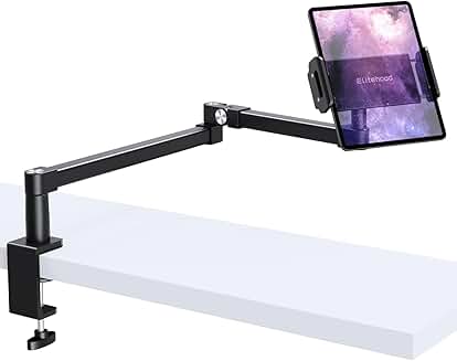 28-inch Long Arm iPad Desk Mount for Heavy Duty Use