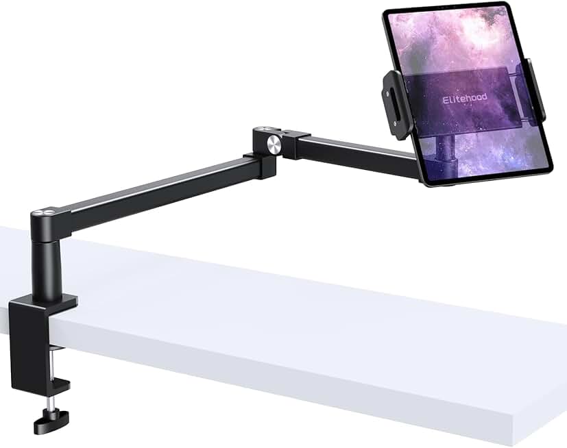 28-inch Long Arm iPad Desk Mount for Heavy Duty Use