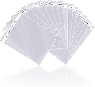 200 Clear Self-Sealing Cellophane Bags for Gifts and Snacks