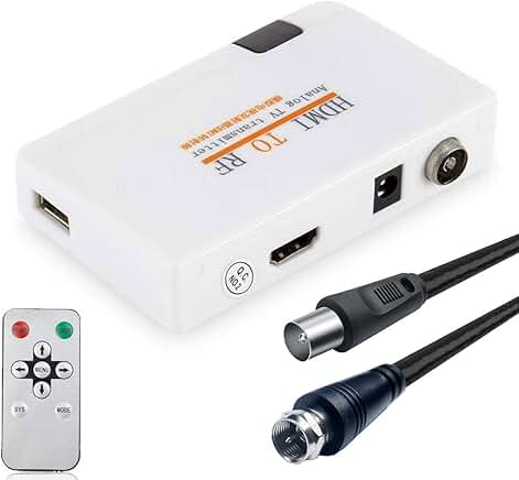 HDMI RF Coax Converter for Gaming and TV