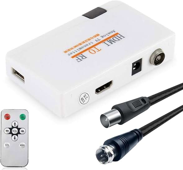 HDMI RF Coax Converter for Gaming and TV