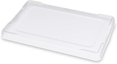 Clear snap-on plastic lids for storage totes (4-pack)