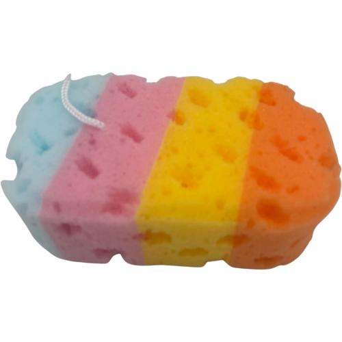 MODAIO-Soft Bath Sponge for Women, Men, Teenager, Body Wash Sponges - 5" x 3" x 2"