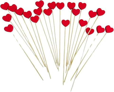 20 Wooden Heart Picks for Seasonal Decor