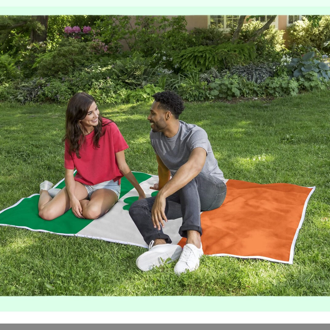 Emerald Isle Comfort: Oversized Irish Flag Blanket - Super Soft, Lightweight, Perfect for Indoor & Outdoor Use, Ideal St. Patrick's Day Gift, 54" x 84"