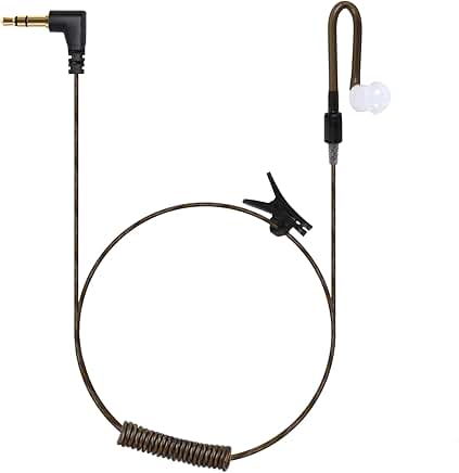 Tubeless In-Ear Listening Earpiece for Two-Way Radios