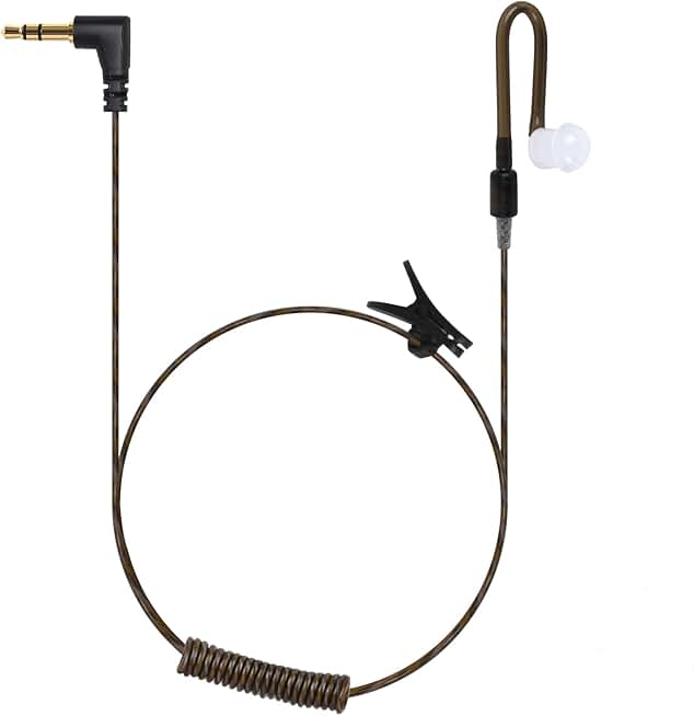 Tubeless In-Ear Listening Earpiece for Two-Way Radios