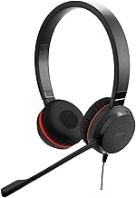 Wired Dual-Ear Headset with Microphone for Work