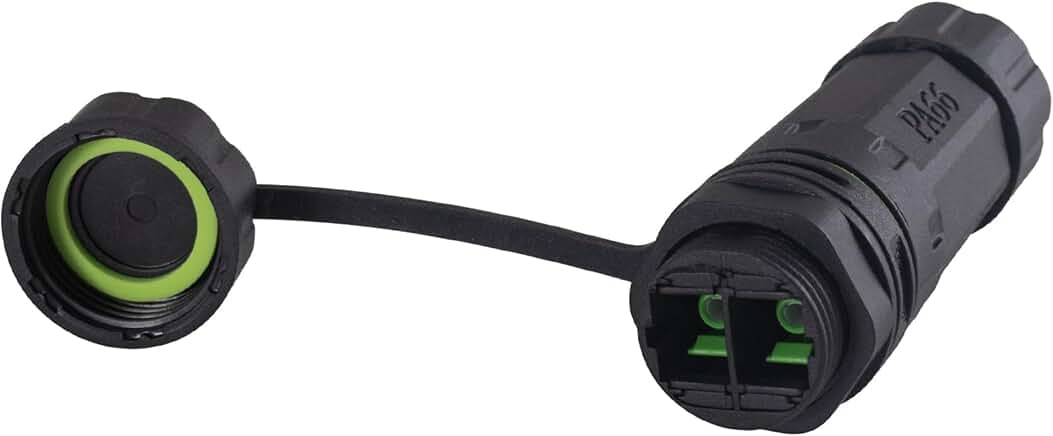 Waterproof SC Duplex Fiber Optic Connector for Outdoor Use