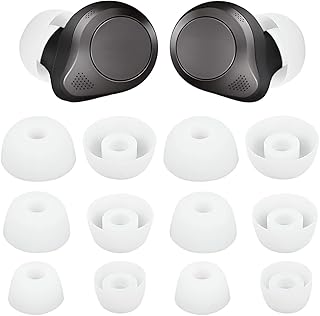 White replacement earbud tips, 6 pairs