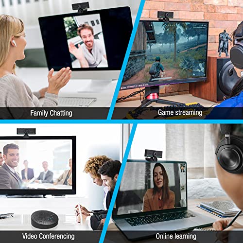 Bluetooth Webcam,Connect Bluetooth Headset Webcam,Streaming Webcam for Zoom Meeting Skype Facetime Teams,Bluetooth only for Audio