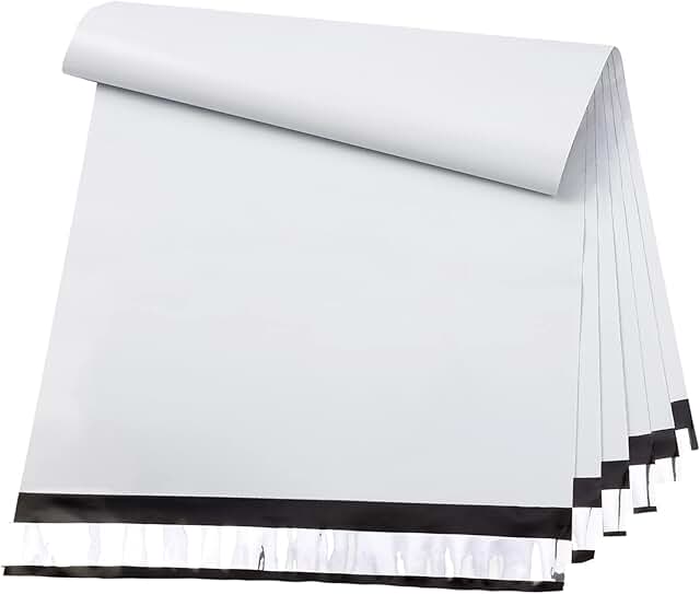 Large Waterproof Poly Mailers, 19x24 Inches, 100 Pack