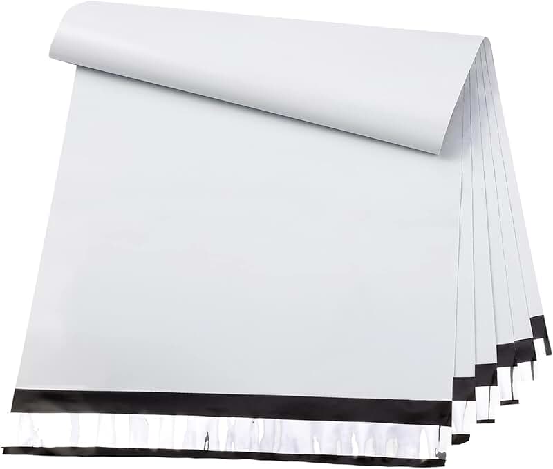 Large Waterproof Poly Mailers, 19x24 Inches, 100 Pack
