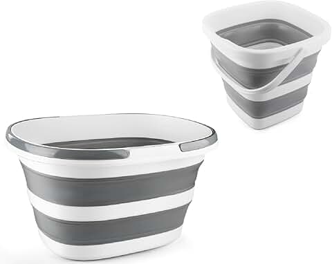 5L Collapsible Car Wash Bucket with Handle