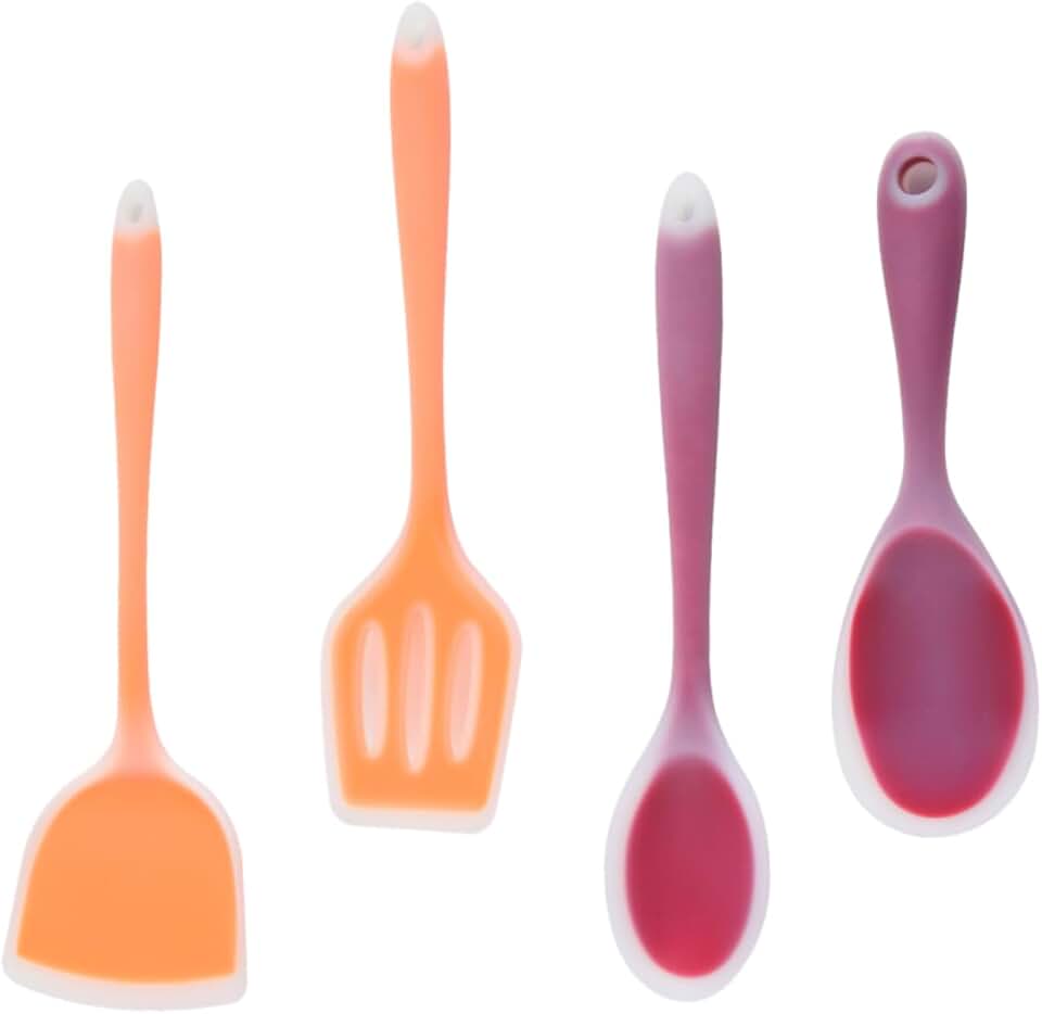 Silicone Kitchen Utensil Set for Cooking and Serving