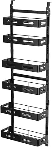 6-Story Door-Mounted Cutlery and Seasoning Rack