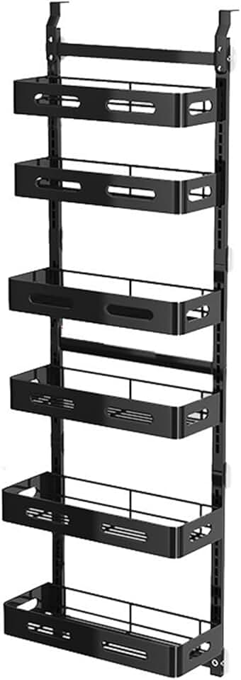6-Story Door-Mounted Cutlery and Seasoning Rack