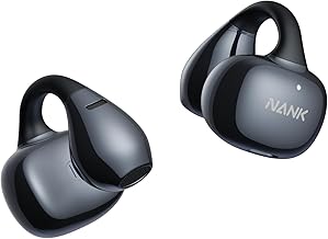 Wireless Open Ear Clip-On Headphones with Noise Cancelling and 24-Hour Play
