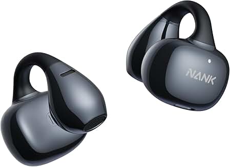 Wireless Open Ear Clip-On Headphones with Noise Cancelling and 24-Hour Play