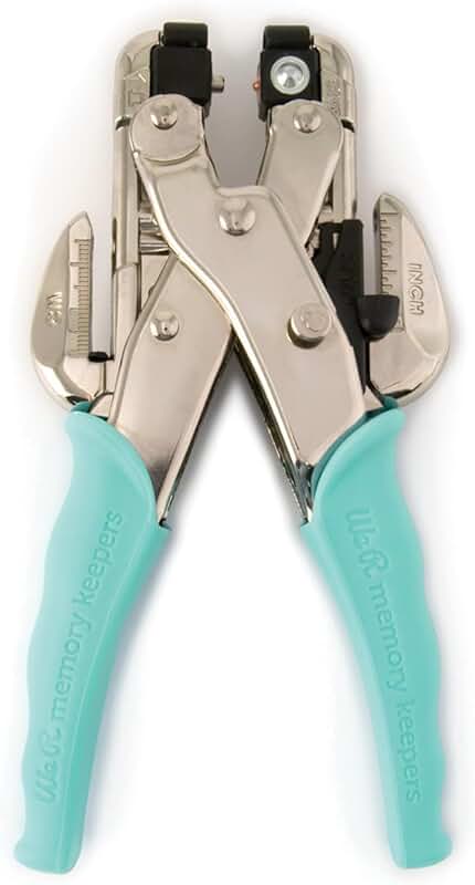 Blue Handle Eyelet and Hole Punch Tool