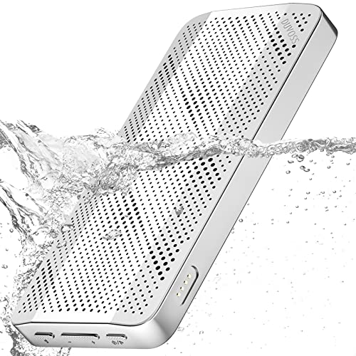 Bluetooth Speakers, Wireless Portable Speaker with HD Surround Sound, IP67 Waterproof & Durable, 0.65 inch Ultra Thin, EQ Mode, 10H Battery, Dual Pairing, Magnetic, Lightweight for Home, Travel