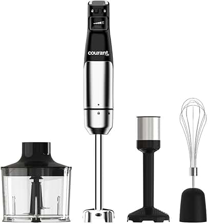 Handheld 4-in-1 Immersion Blender with Variable Speed