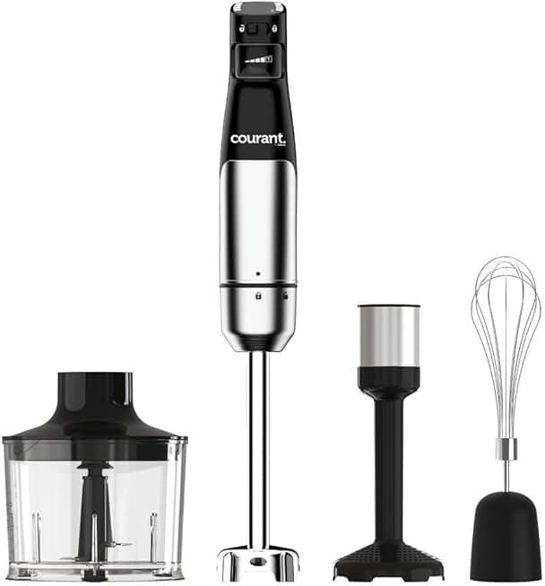 Handheld 4-in-1 Immersion Blender with Variable Speed