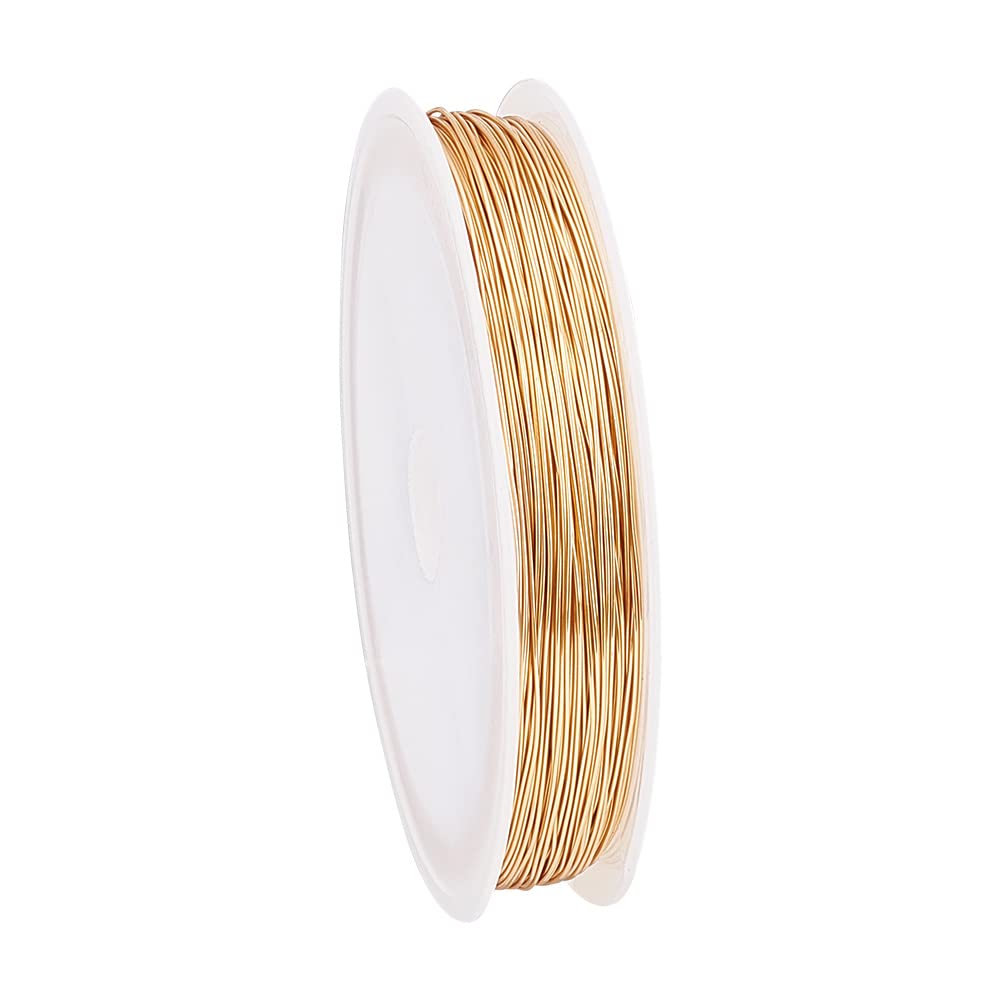 18K Gold Plated Jewelry Wire 24 Gauge 50m for Crafting