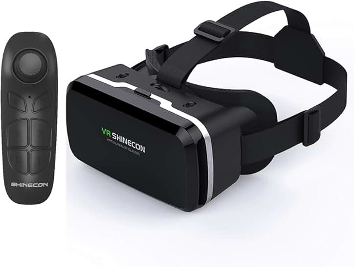 Virtual Reality Headset with Controller for Phones