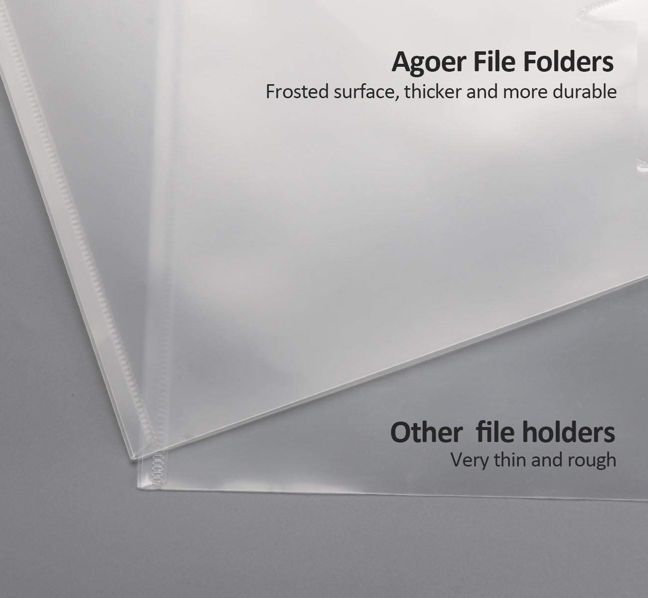 24 Clear Plastic A5 Envelopes with Snap Closure