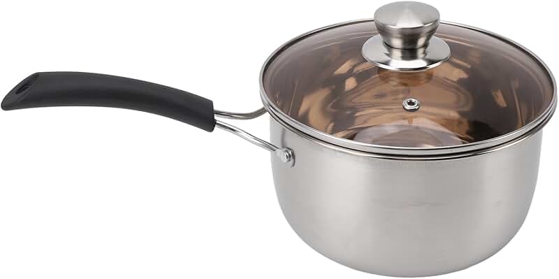 Stainless Steel Milk Pot with Lid for Cooking