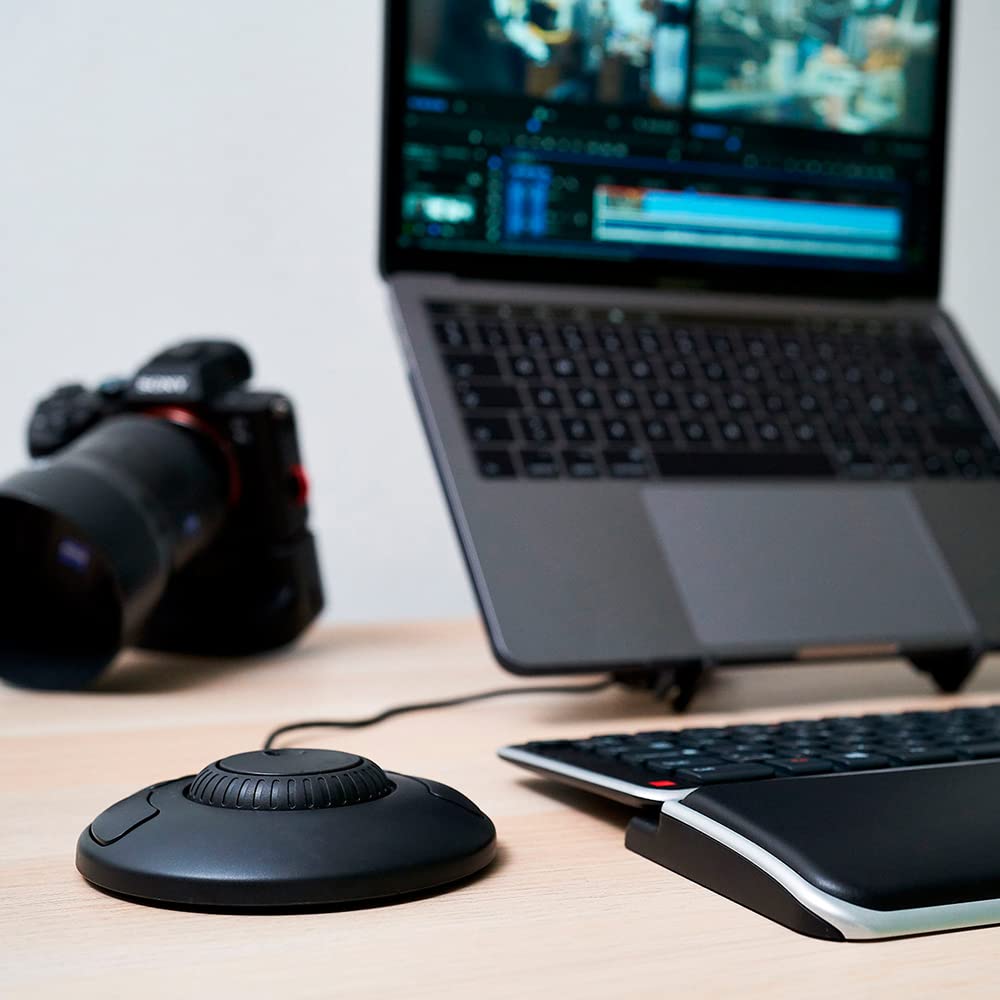 Design ShuttleXpress - Editing Shuttle with 5 Programmable Buttons - Ergonomic Video Editing Equipment Compatible with Mac and PC Systems