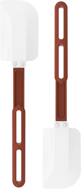 Heavy Duty Silicone Spatulas, 13.5", Heat Resistant Set of 2