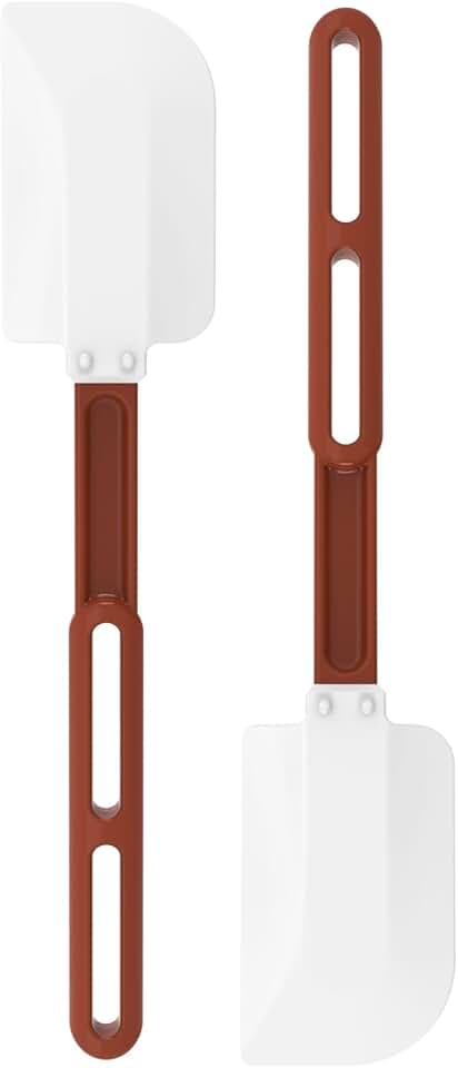 Heavy Duty Silicone Spatulas, 13.5", Heat Resistant Set of 2