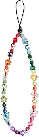 Colorful Beaded Phone Wrist Strap for Girls