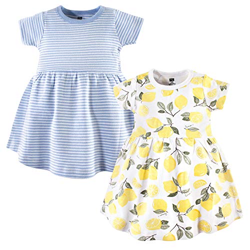 Infant and Toddler Girl Cotton Dresses Lemons, 18-24 Months
