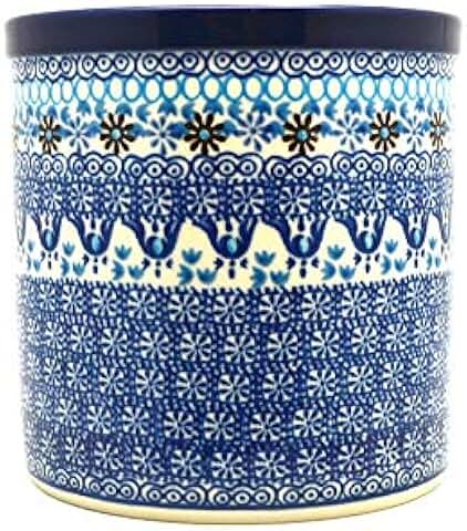 Blue Yonder Polish Pottery Utensil Holder