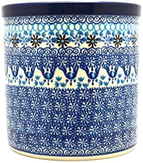 Blue Yonder Polish Pottery Utensil Holder