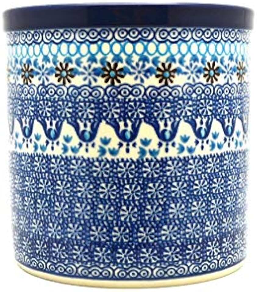 Blue Yonder Polish Pottery Utensil Holder