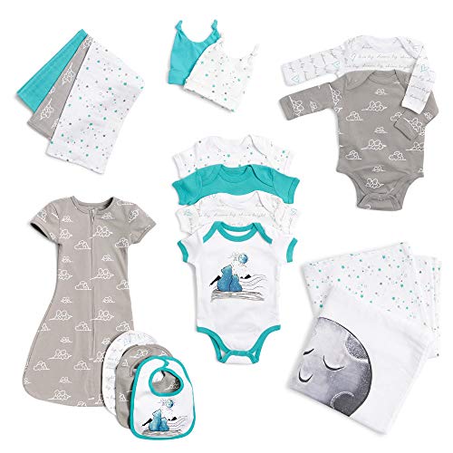 JumpOffJo   Layette Set (17 Pcs), 0-3 Months - Blue Bears