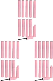 Set of 30 pink 10ml refillable eyeliner tubes with brushes