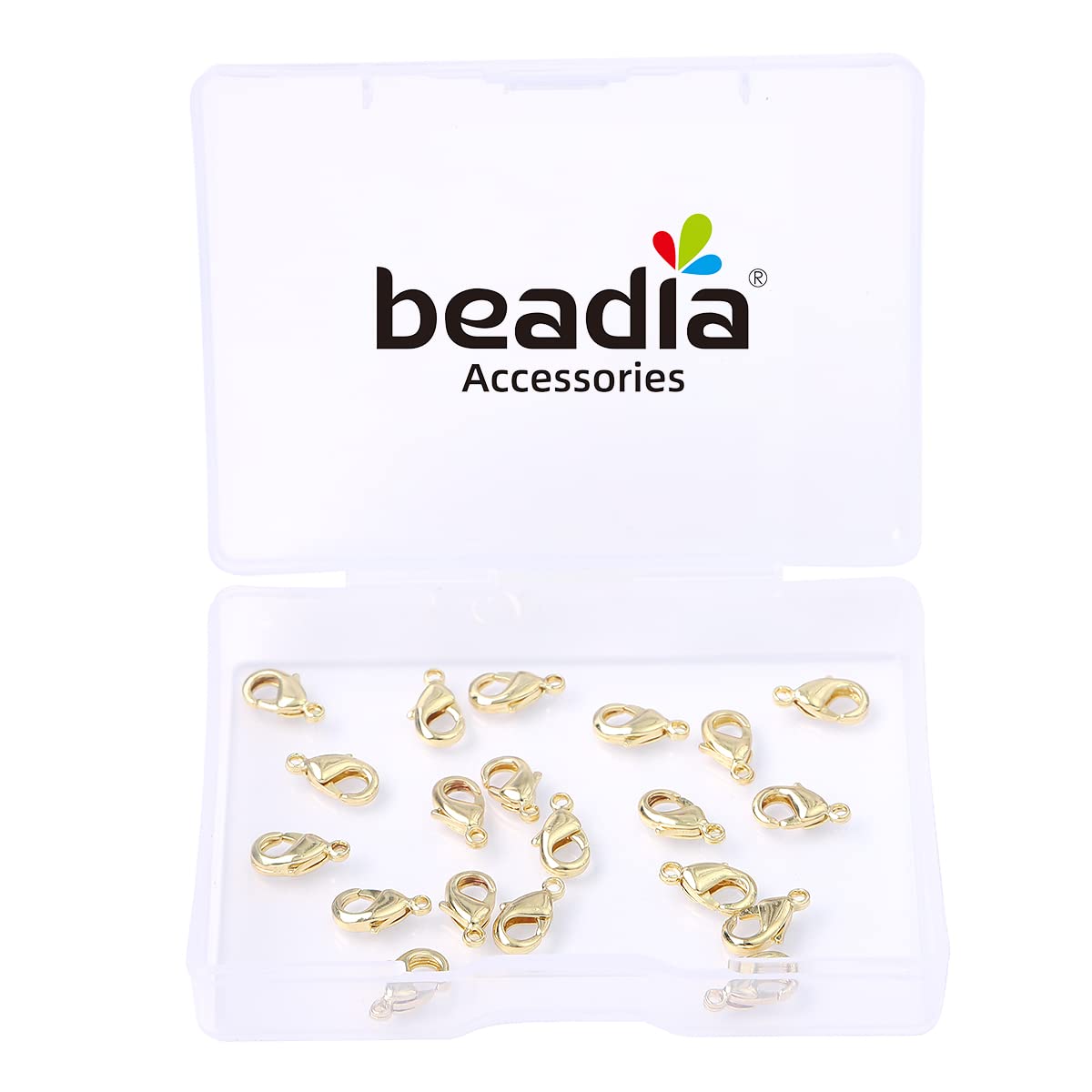 14K Gold Plated Lobster Clasps 10mm 20pcs for Jewelry Making