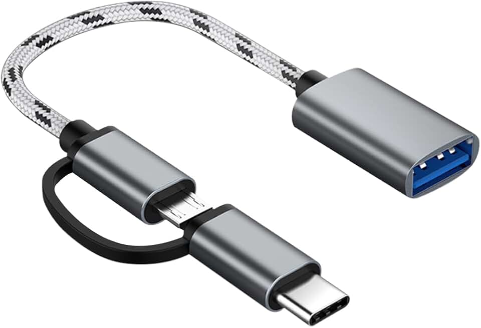 USB C/Micro USB to USB Adapter for Android Devices