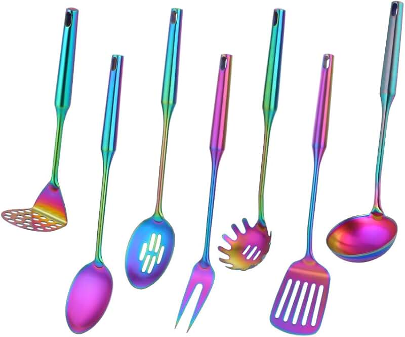 Purple Silicone Spatula Set for Baking and Cooking