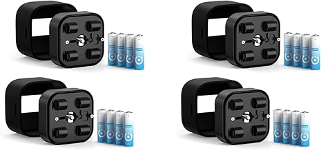 Battery extension pack with 16 AA batteries and waterproof cover for outdoor security cameras