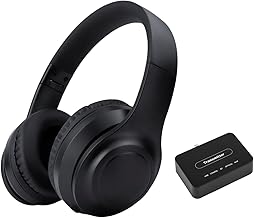 Wireless Noise Cancelling TV Headphones with 5-in-1 Transmitter